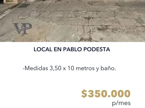 Local en Alquiler en Pablo Podesta, Partido de Tres de Febrero