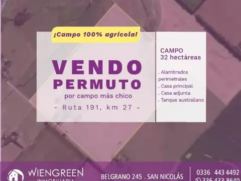 Campo en Venta en San Pedro, Partido de San Pedro