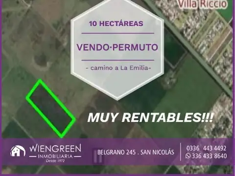 Campo en Venta en La Emilia, San Nicolas de los Arroyos