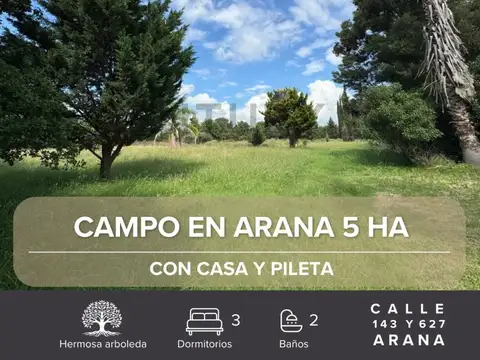 Campo en Venta en La Plata, Partido de La Plata