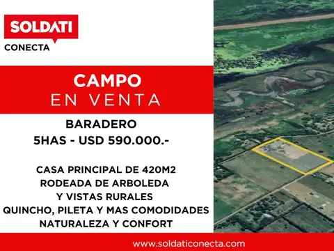Campo en Venta en Baradero, Partido de Baradero