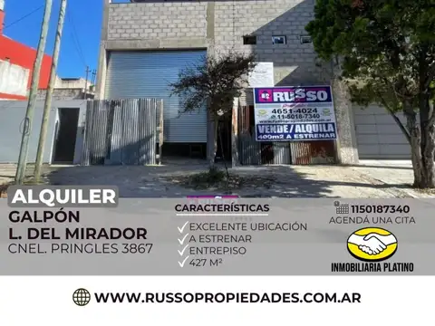 Galpón en Alquiler en Lomas del Mirador, Partido de La Matanza