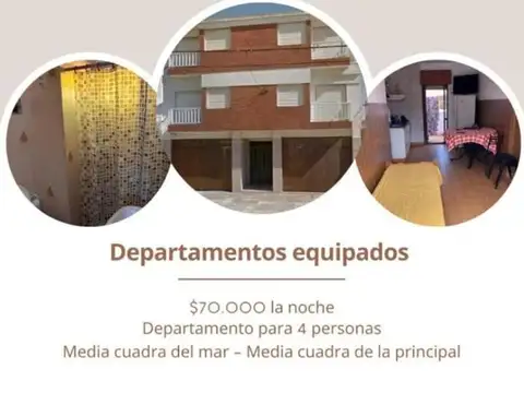 Departamento en Alquiler Temporal en Las Toninas, Partido de La Costa