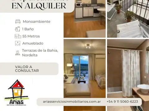 Departamento en Alquiler Temporal en Nordelta Bahía Grande, Nordelta
