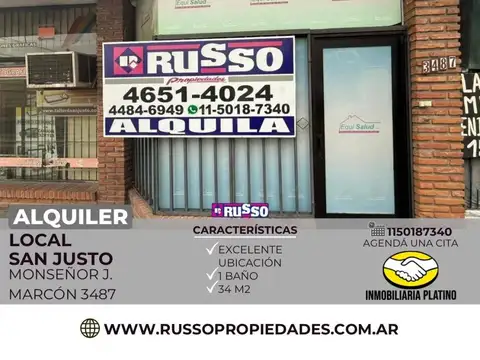 Local en Alquiler en San Justo, Partido de La Matanza