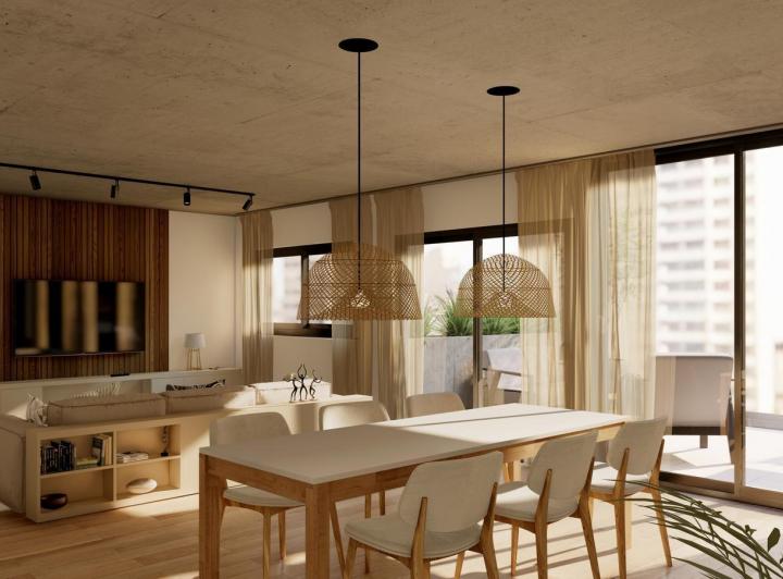 Departamento · 93m² · 6 Ambientes · 1 Cochera
