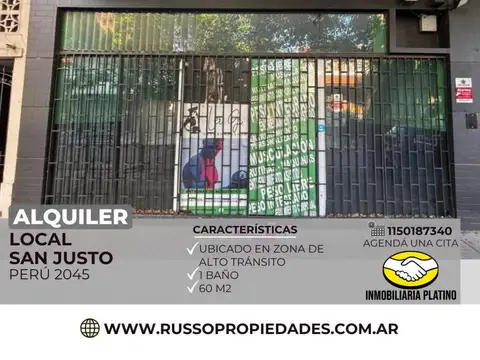 Local en Alquiler en San Justo, Partido de La Matanza