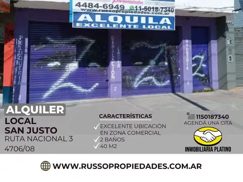Local en Alquiler en San Justo, Partido de La Matanza