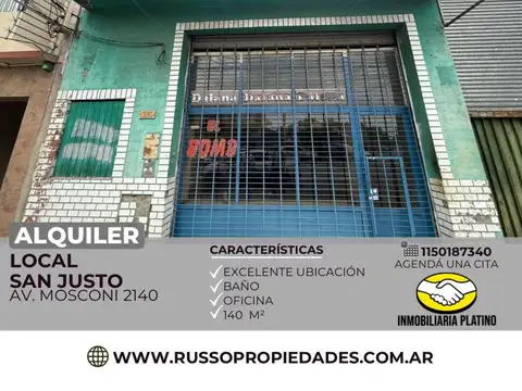 Local en Alquiler en San Justo, Partido de La Matanza