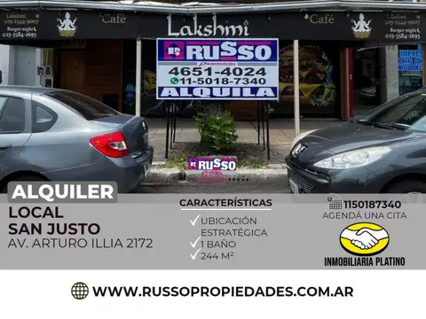 Local en Alquiler en San Justo, Partido de La Matanza