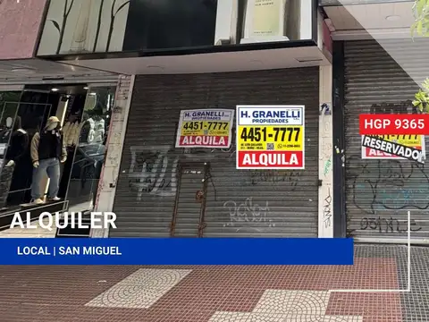 Local en Alquiler en San Miguel, Partido de San Miguel