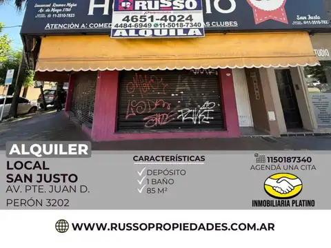 Local en Alquiler en San Justo, Partido de La Matanza