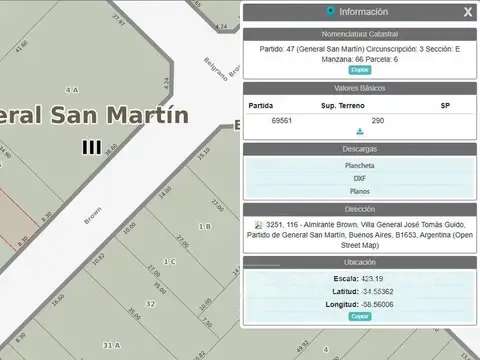 Terreno en Alquiler en Villa Ballester, Partido de General San Martín
