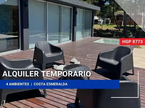 Casa en Alquiler Temporal en Costa Esmeralda, Partido de La Costa