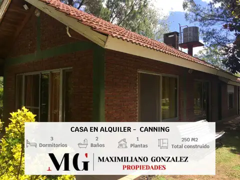 Casa en Alquiler Temporal en Canning, Partido de Ezeiza