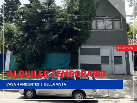 Casa en Alquiler Temporal en Bella Vista, Partido de San Miguel