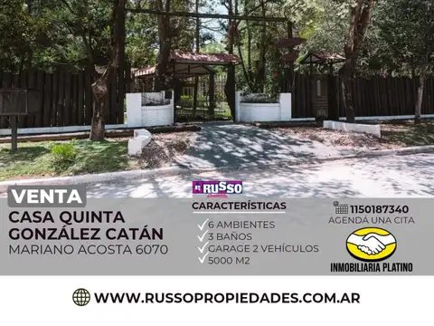 Quinta en Venta en Gonzalez Catan, Partido de La Matanza