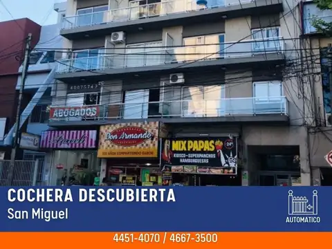 Cochera en Venta en San Miguel, Partido de San Miguel