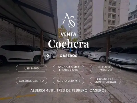 Cochera en Venta en Caseros, Partido de Tres de Febrero