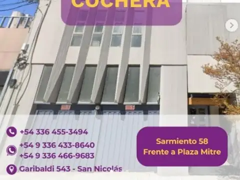 Cochera en Venta en San Nicolas de los Arroyos, Partido de San Nicolás
