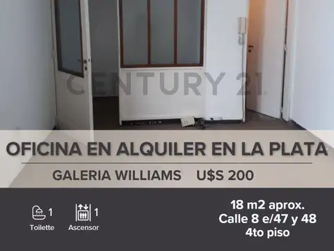 Oficina en Alquiler en La Plata, Partido de La Plata