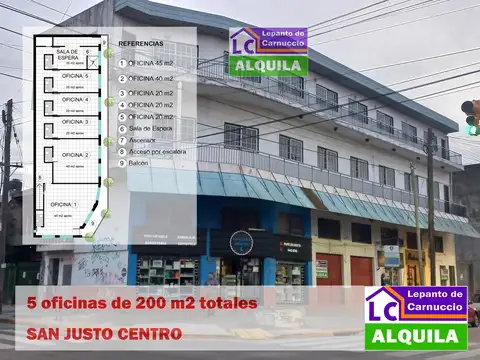 Oficina en Alquiler en San Justo, Partido de La Matanza