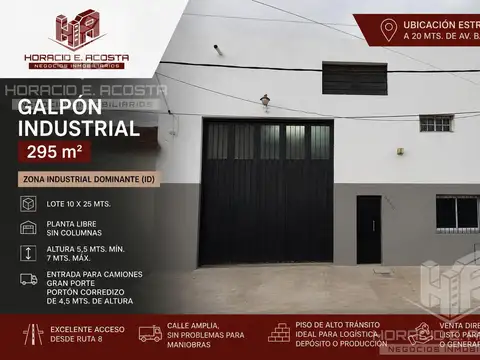 Galpón en Venta en General San Martin, Partido de General San Martín