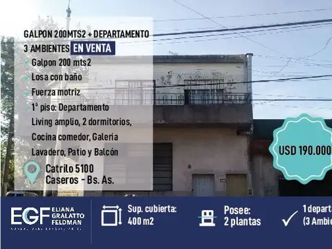Galpón en Venta en Caseros, Partido de Tres de Febrero