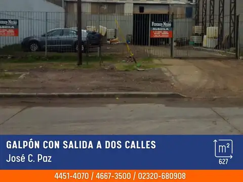 Galpón en Venta en Jose Clemente Paz, Partido de José C. Paz