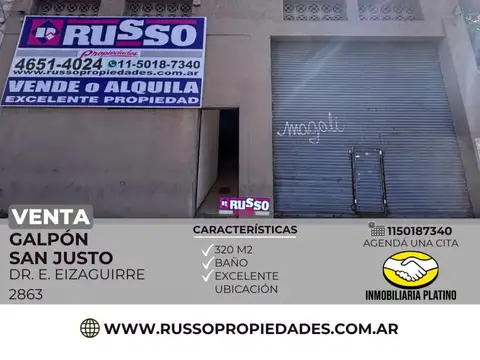 Galpón en Venta en San Justo, Partido de La Matanza