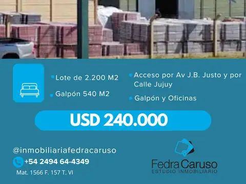 Galpón en Venta en Tandil, Partido de Tandil