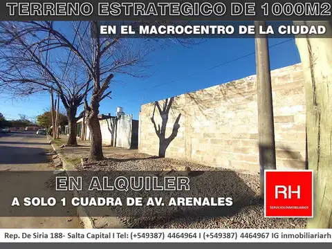 Terreno en Alquiler en Salta, Capital