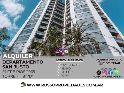 Departamento en Alquiler en San Justo, Partido de La Matanza