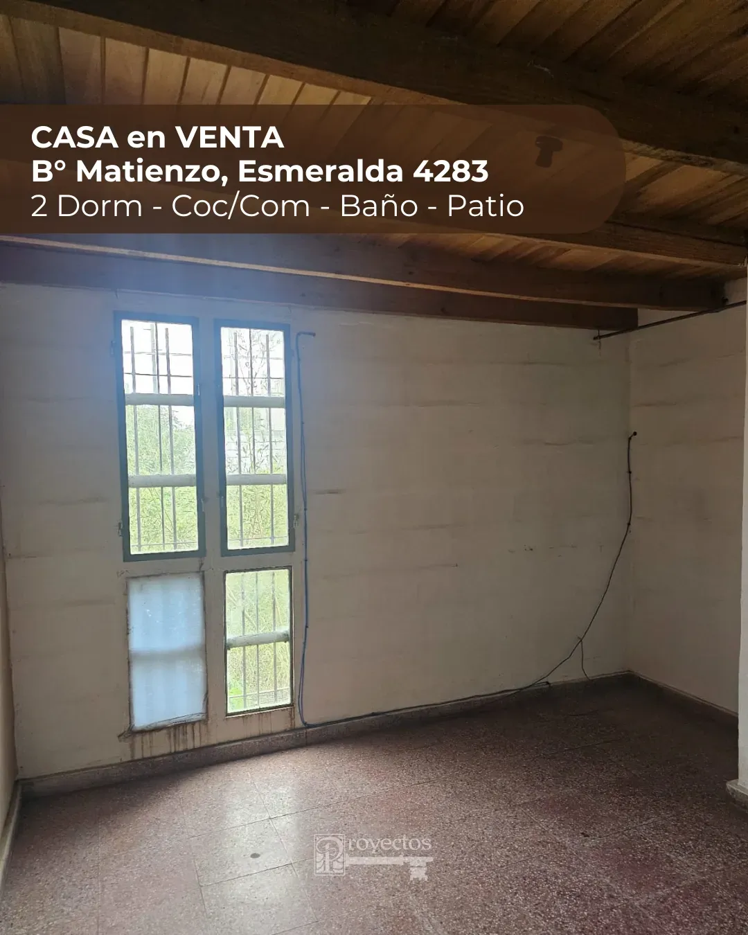 Casa en VENTA. 2 dorm en B° Matienzo, Esmeralda 4283