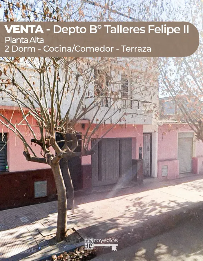 VENTA - DEPTO PH de 2 DORM - Felipe II 1767 B° Talleres oeste