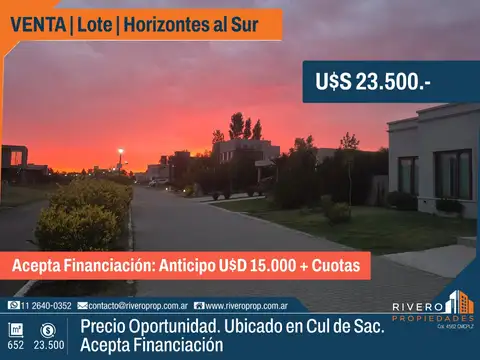 Terreno en Venta en Horizontes al Sur, Canning