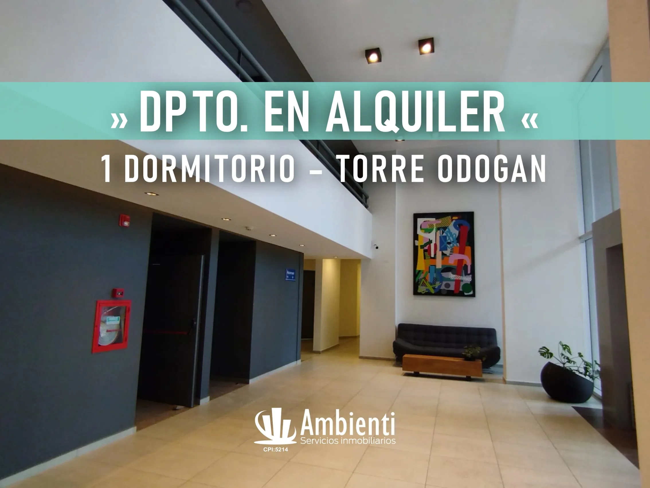 1 DORMITORIO CON BALCÓN - DEPTO AMPLIO! Seguridad 24hs