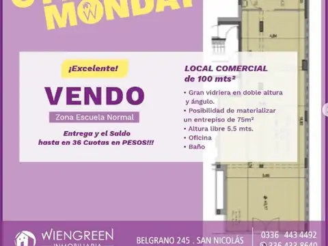 Local en Venta en San Nicolas de los Arroyos, Partido de San Nicolás