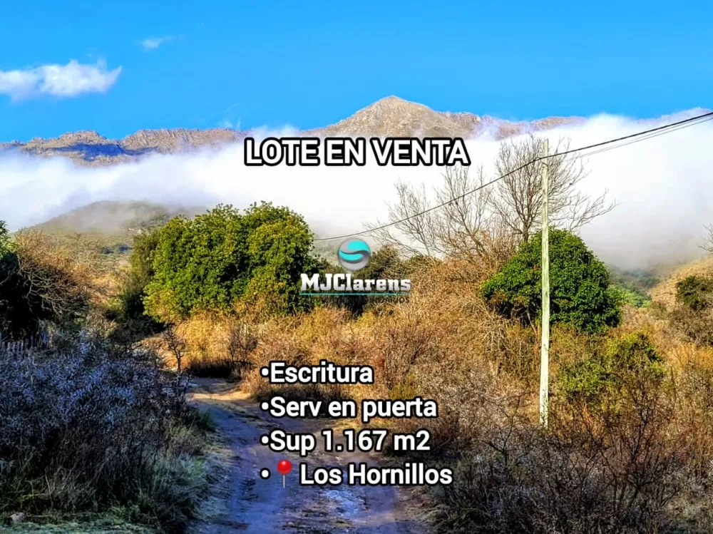SE VENDE LOTE 1,167 M2 ESCRITURA LOS HORNILLOS