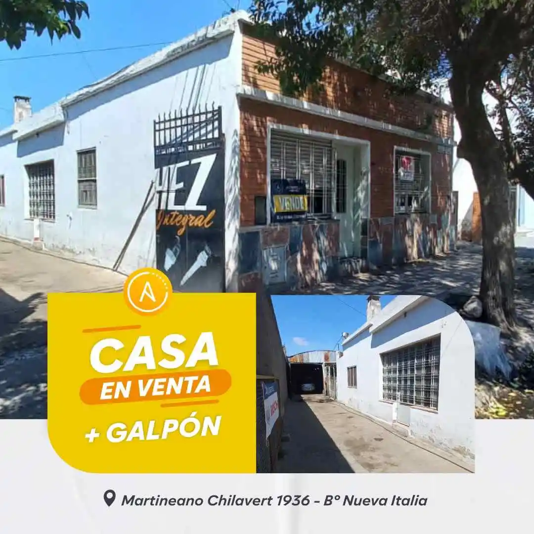 Casa en venta más galpon