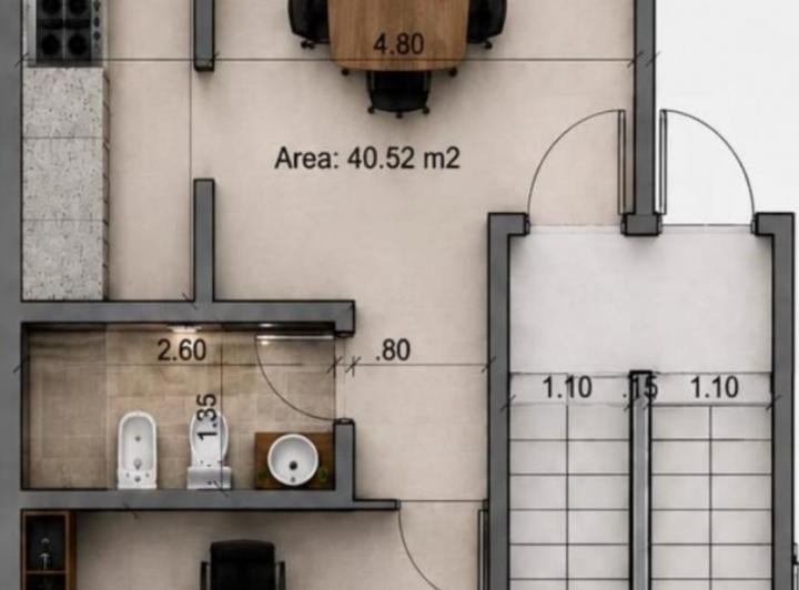 Oficina comercial · 40m² · 1 Ambiente