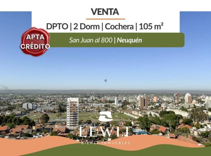 Departamento · 105m² · 3 Ambientes · 1 Cochera