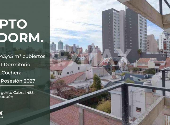 Departamento · 43m² · 2 Ambientes · 1 Cochera