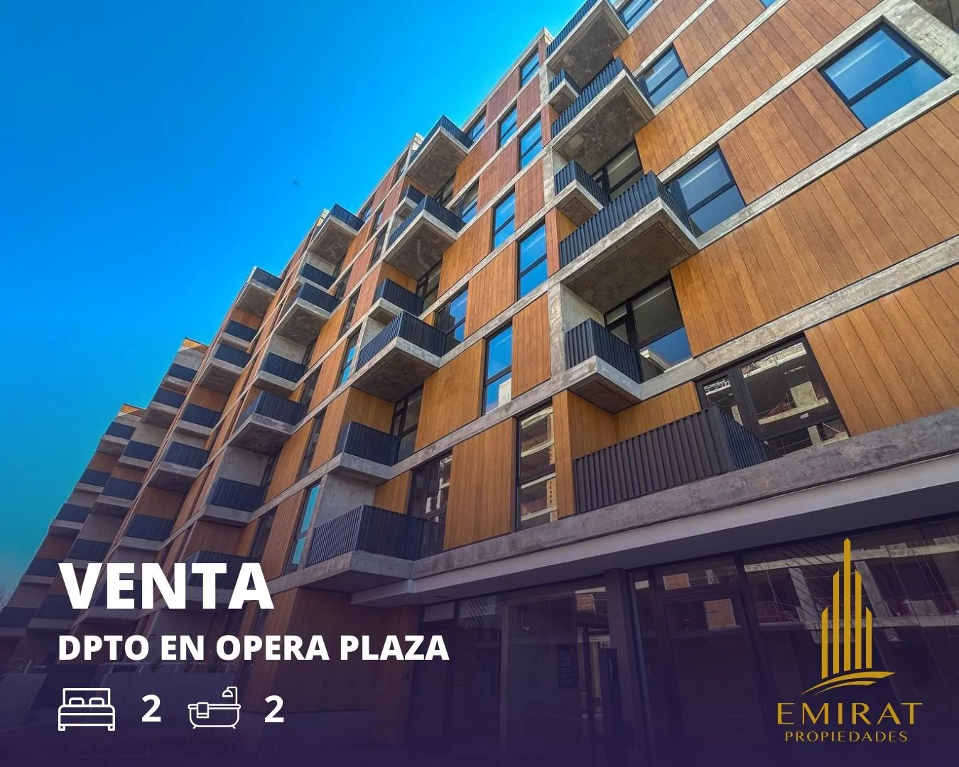 DEPARTAMENTO EN VENTA, DOS DORMITORIOS EN OPERA PLAZA