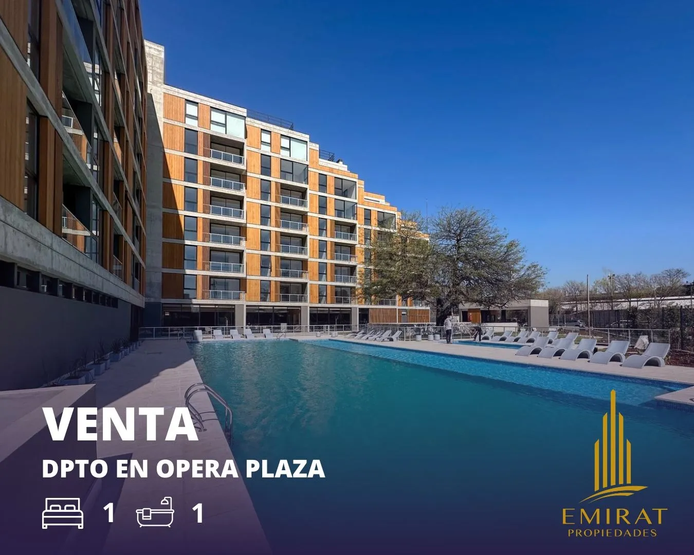 DEPARTAMENTO EN VENTA DE UN DORMITORIO EN OPERA PLAZA