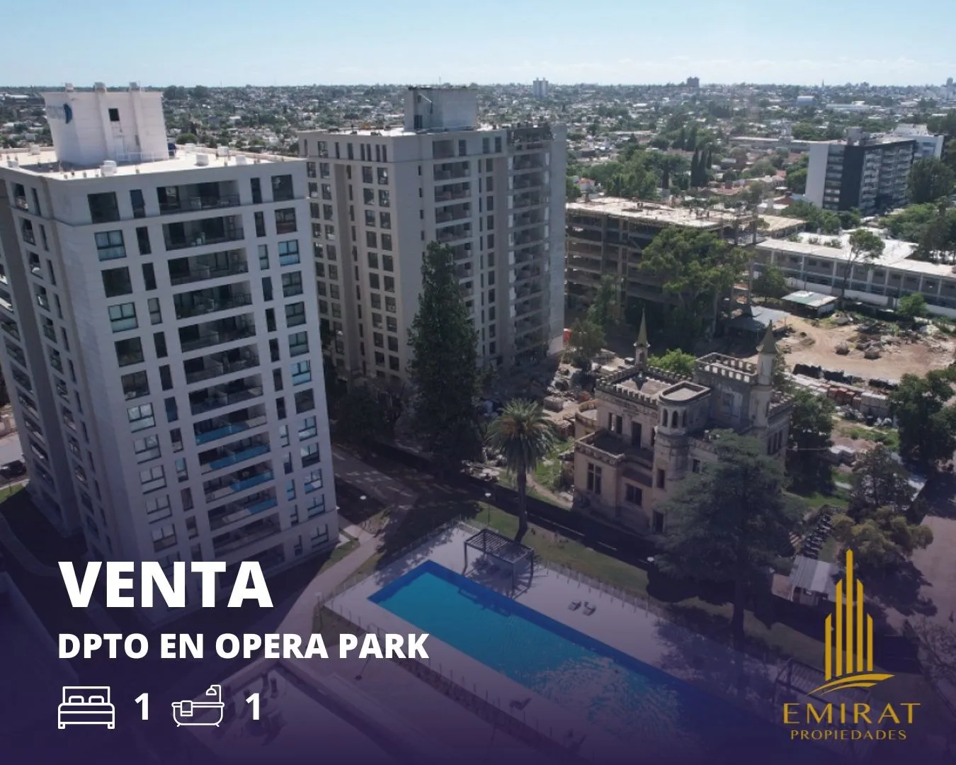 DPTO EN VENTA DE UN DORMITORIO EN OPERA PARK