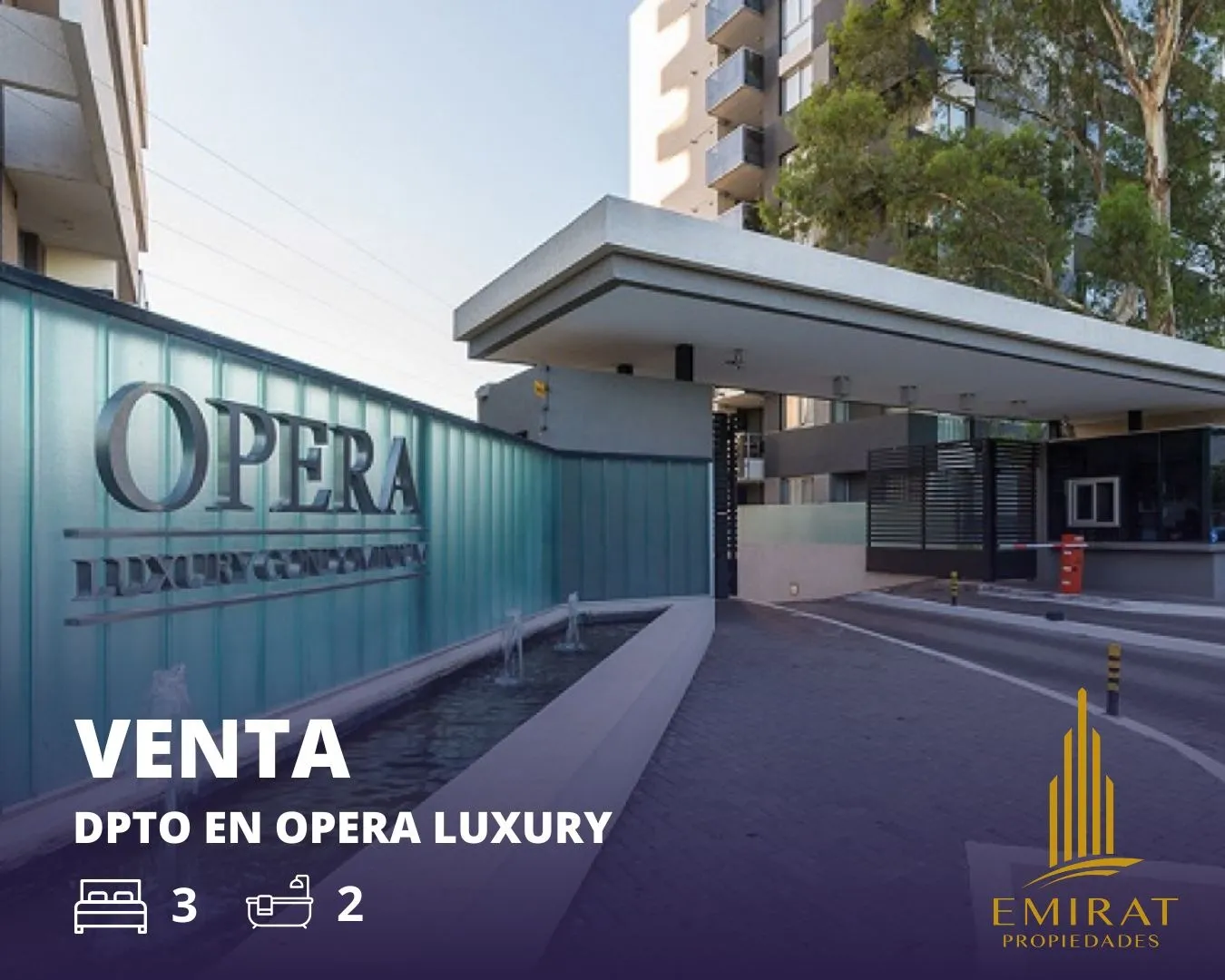 DEPARTAMENTO EN VENTA, TRES DORMITORIOS EN OPERA LUXURY