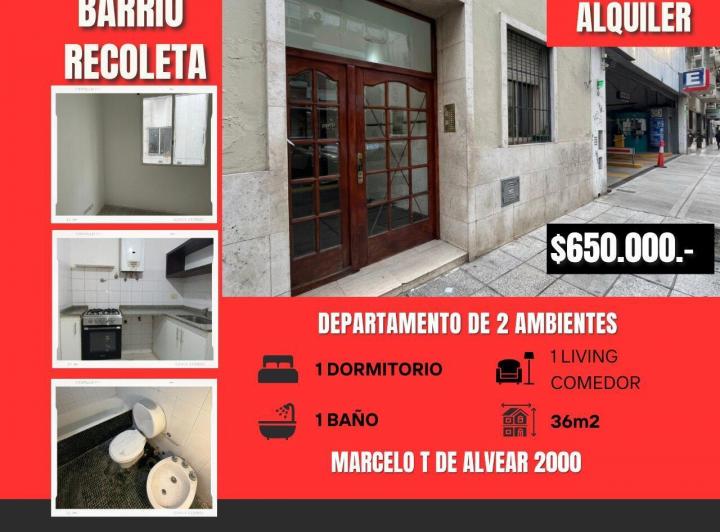 Departamento · 36m² · 2 Ambientes