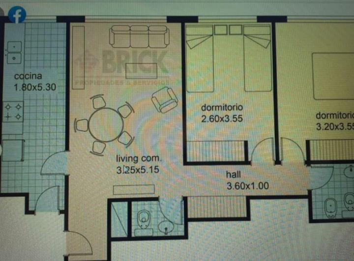 Departamento · 60m² · 3 Ambientes
