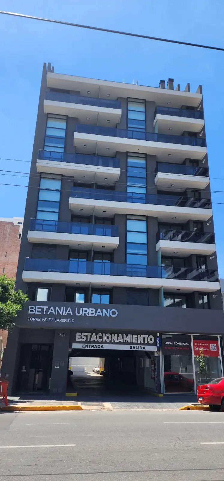 Nueva Córdoba. EDIFICIO BETANIA URBANO - Torre Velez Sarsfield. Se ALQUILA HERMOSO Departamento en 5° piso, 1 Dormitorio, Cocina separada con barra desayunadora, baño zonificado, balcón, seguridad!